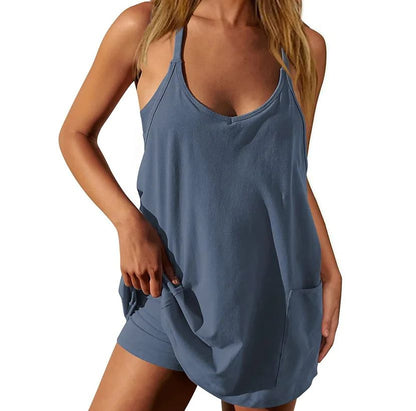 SummerSoul™ Deep V Casual Romper