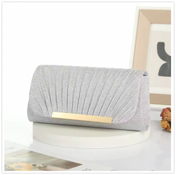 The Satin Slit Dress - With Free Clutch Bag (Choose One)