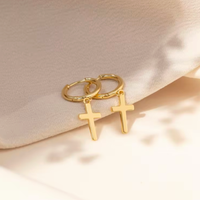 Canzara™ Cross Gold Earrings