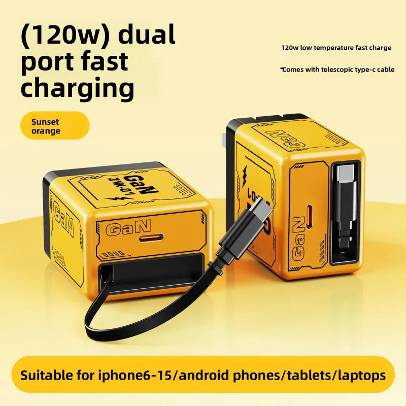 SnapVolt™ 120W Dual Fast Charger