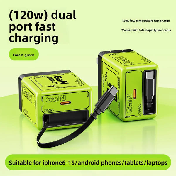 SnapVolt™ 120W Dual Fast Charger