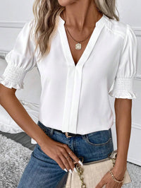 EaseMe™ Vneck Puffy Blouse
